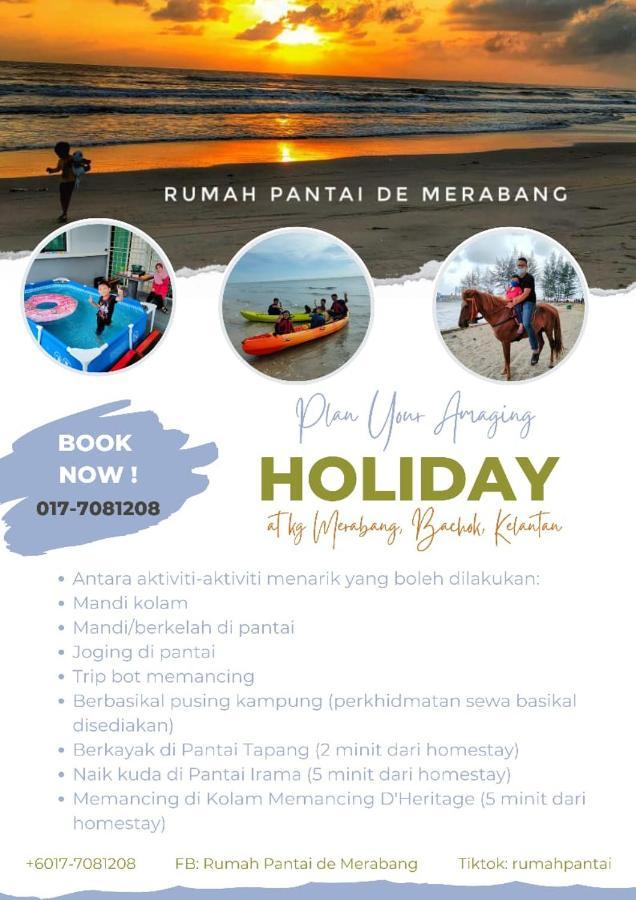 Rumah Pantai De Merabang Bachok Ngoại thất bức ảnh